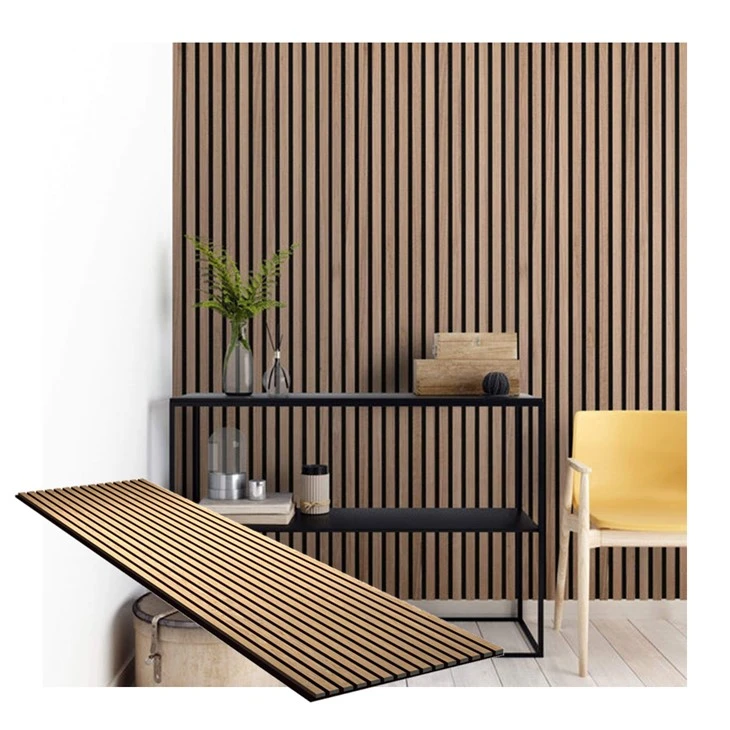 Panel slat kayu akustik